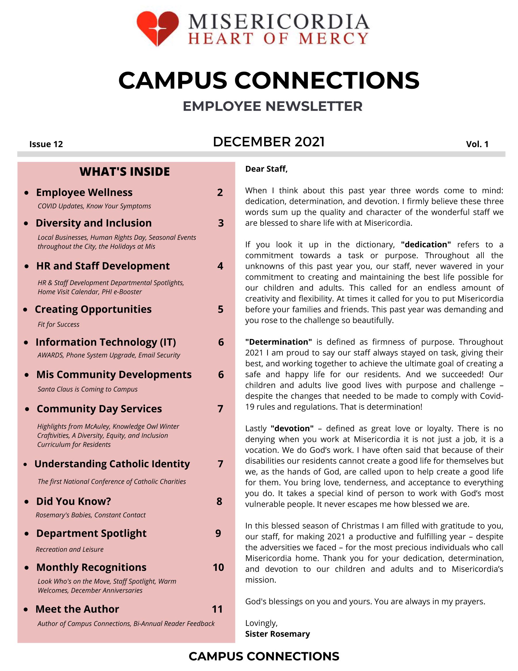 Campus Connections Issue 12 Vol 1 Page 01sm