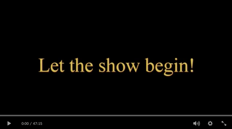 Let the show begin